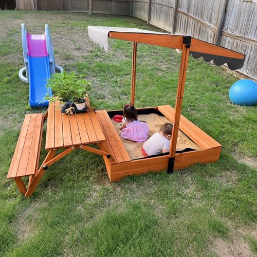 2-in-1 Kids Sandbox with Lid