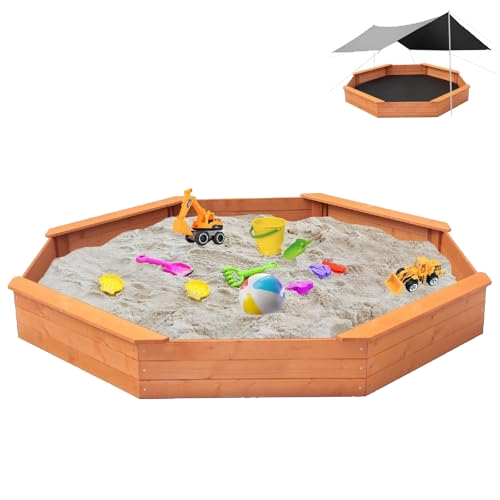 Large Octagonal Sandbox with Cover & Canopy