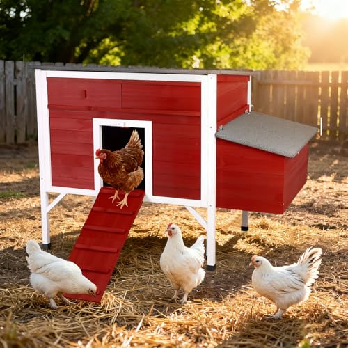 Wooden Chicken Coop for 1-2 Chickens